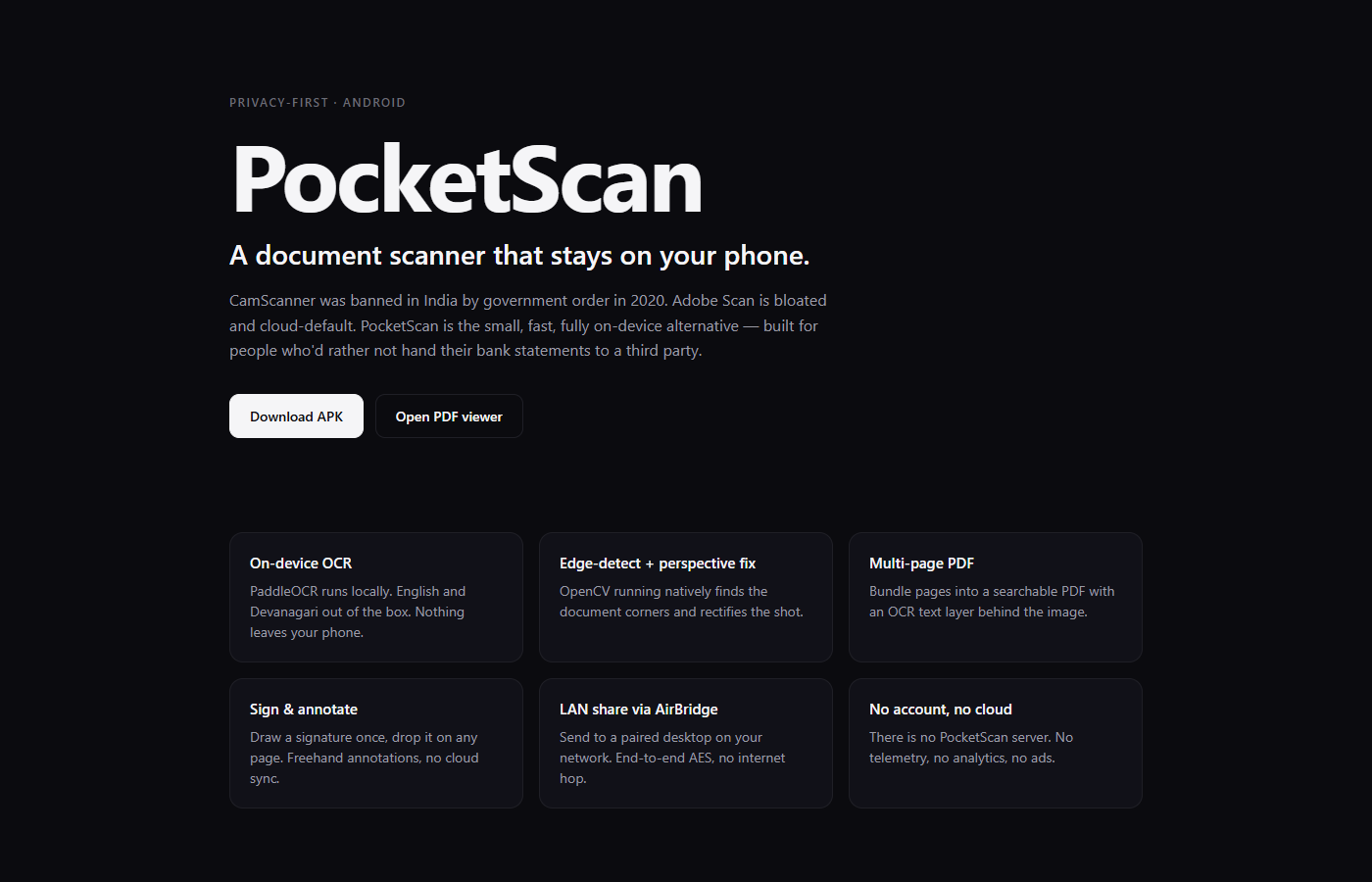 PocketScan